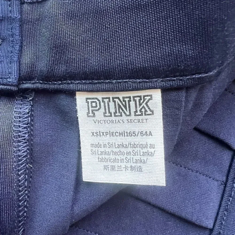 PINK Victoria's Secret Pleated Plain A-line Navy Blue Tennis Mini Skirt XS